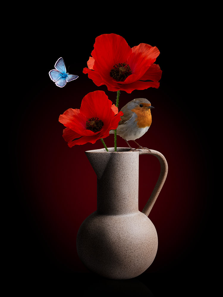 Royal Love - Bloemenstilleven — bloemstilleven van Sander van Laar