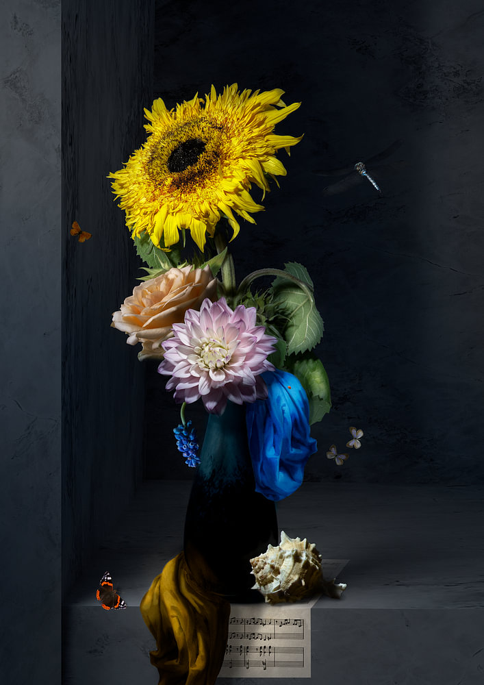 Bloemstilleven Royal Jubilee — bloemstilleven van Sander van Laar