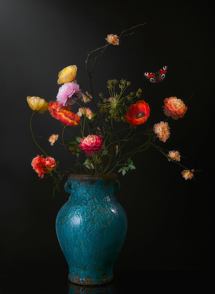 Dutch Glorious Bloemenschilderij — bloemstilleven van Sander van Laar