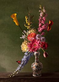 Bloemenstilleven wanddecoratie