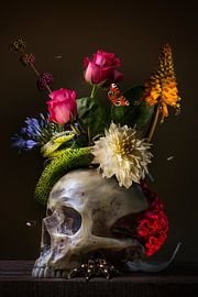 kunst met bloemen voor als wanddecoratie